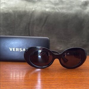 Versace Glossy Black Sunglasses